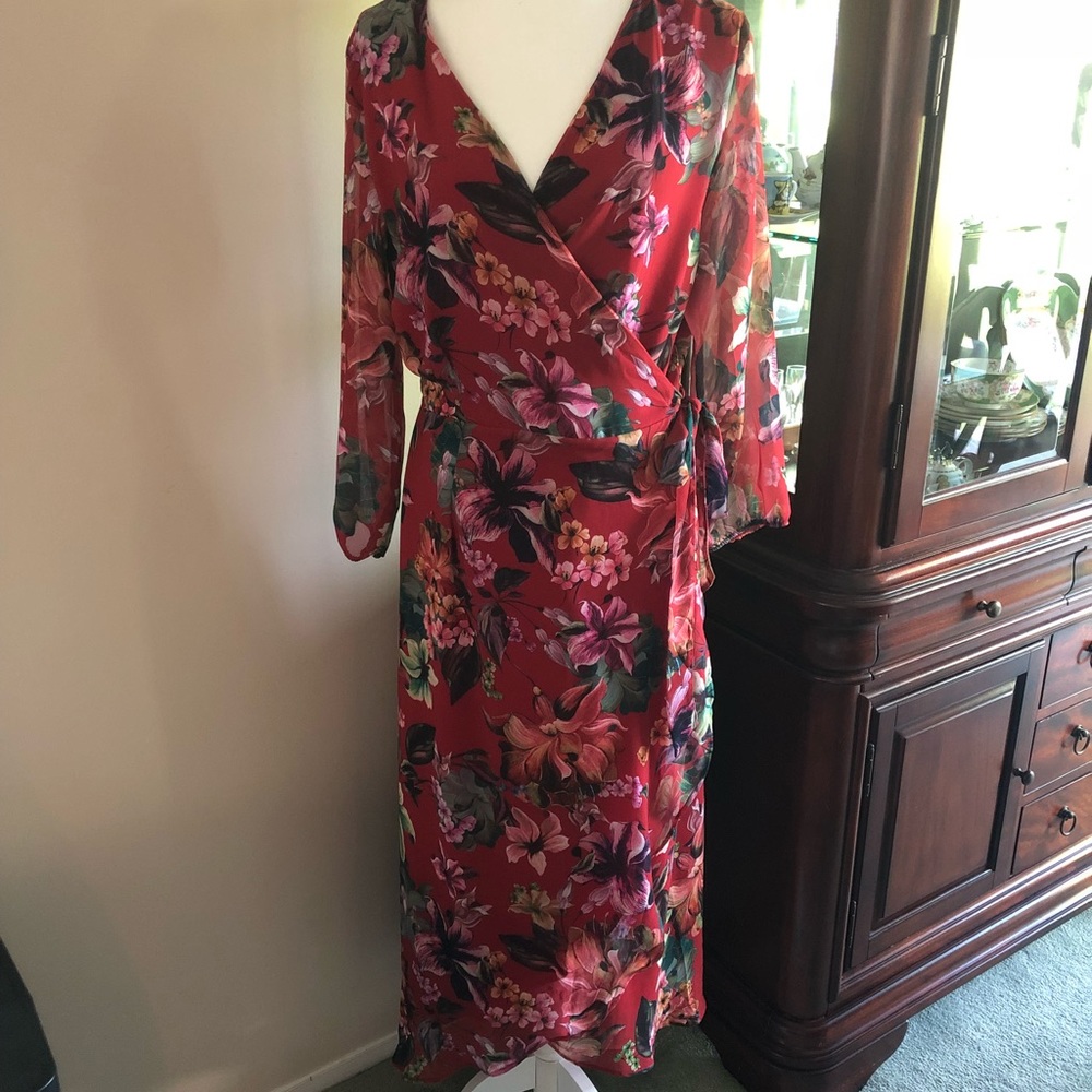 NWOT NY&CO maxi wrap dress
